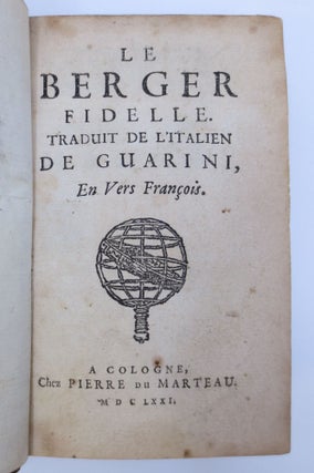 Item #000982 Le Berger Fidelle Traduit De L'Ialien De Guarini En Vers Francois. (The Faithful...