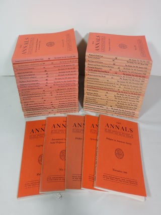 Item #013475 51 Issues of The Annals of the American Academy of Political and Social Science...
