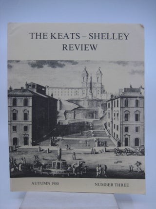 Item #014183 The Keats-Shelley Review, Number 3. -Timothy Webb