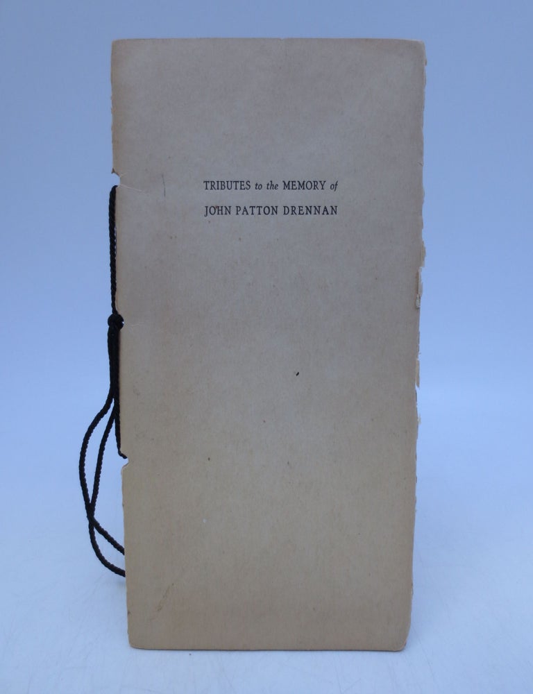 Item #015216 Tributes to the Memory of John Patton Drennan. Jerry Donahue.