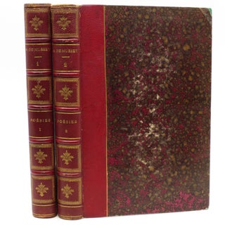 Item #015400 Oeuvres Completes de Alfred de Musset: Poesies I & II (Volumes 1&2 of 9). Alfred de...
