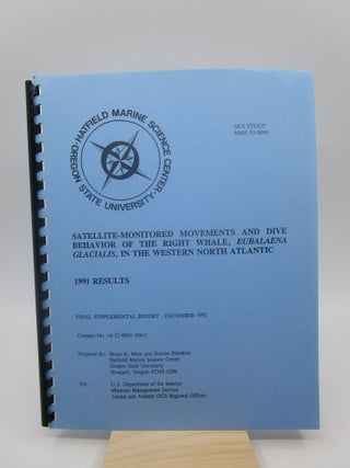 Item #019449 Satellite-Monitored Movements and Dive Behavior of the Right Whale, Eubalaena...
