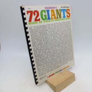 Item #023332 Hansen's 72 Giants: Music of Today's Greatest Hits: 1 Book for All Organs