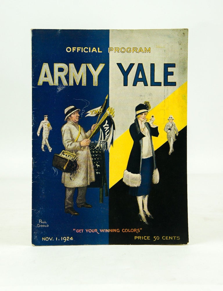 Item #023381 Official Souvenir Program of the Army-Yale Football Game: Yale Bowl, Saturday, November 1, 1924 (First Edition). Unknown, Illustrated.