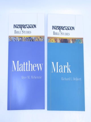 Item #025420 Interpretation Bible Studies (2 volumes) Matthew & Mark). Richard Deibert Alyce...