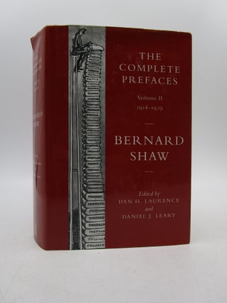 Item #028406 The Complete Prefaces: Volume 2: 1914-1929 (Vol 2) FIRST EDITION. George Bernard...