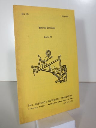 Item #029951 Historical Technology: Catalog 103: Fall 1971 (First Edition). Saul Moskowitz