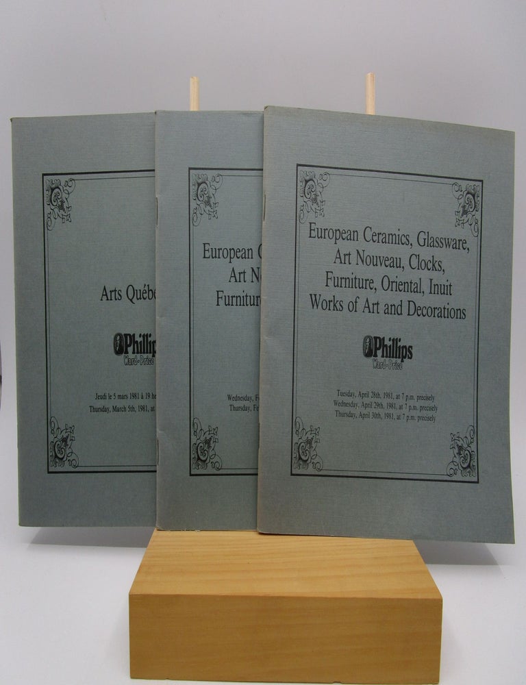 Item #030042 Phillips Ward-Price Ltd. Auction Catalogs (6 First Edition Issues 1980-1981). Phillips Ward-Price.