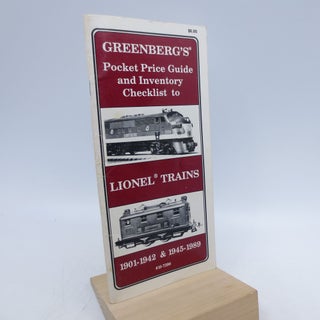 Item #034637 Greenberg's Pocket Price Guide and Inventory Checklist to Lionel Trains: 1901-1942 &...