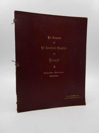 Item #034941 Ye Armes of Ye Anceint Familie of Bennett (signed by editor). Leonard Wilson
