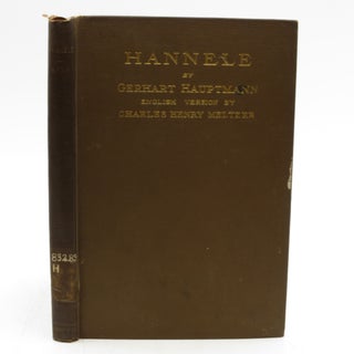 Item #036261 Hannele: A Dream Poem (First Edition). Gerhart Hauptmann