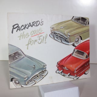 Item #037123 Packards the one for '51! (Advertising adn Specifications Sheet). Packard Motor Car...