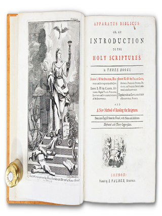 Apparatus Biblicus: or, An Introduction to the Holy Scriptures in Three Books...and A New Method of Reading the Scriptures