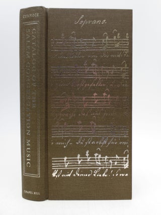 Item #042994 Catalog of the Salem Congregation Music (First Edition). Frances Cumnock
