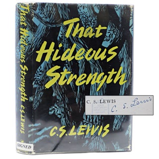 Item #061002 That Hideous Strength (signed first edition). C. S. Lewis