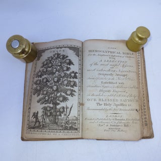A New Hieroglyphical Bible for the Amusement & Instruction of Children Being a Selection of the most useful Lessons, and most interesting Narratives, (Scripturally Arranged) from Genesis to the Revelations. Embellished with Familiar Figures & Striking Emblems Elegantly Engraved. To the whole is added a Sketch of the life of Our Blessed Saviour, The Holy Apostles &c.