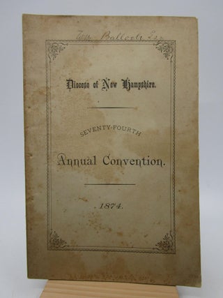 Item #062833 Journal of the Proceedings of the Seventy-Fourth Convention of the Protestant...
