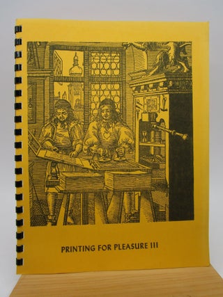 Item #063095 Printing for Pleasure III. Frank J. Anderson, Preparer