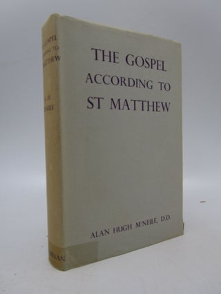 Item #063784 The Gospel According to St. Matthew: The Greek Text with Introduction, Notes, and...
