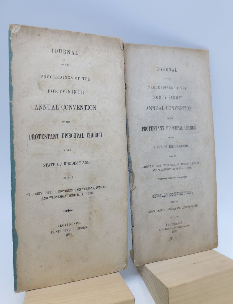 Item #066463 Journal of the Proceedings of the Forty-Eighth and Forty-Ninth Annual Conventions of the Protestant Episcopal Church of the State of Rhode Island (Two Vol.).