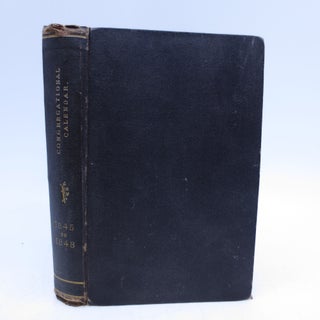 Item #067976 The Congregational Calendar and Family Almanac, for 1845, Being the First After...