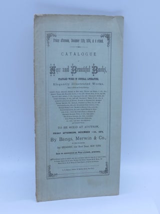 Item #068262 Catalogue of New and Beautiful Books, Standard works in General Literature,...