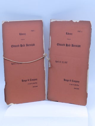 Item #068265 Library of the late Edward Hale Bierstadt (Part I and Part II). Bangs, Company
