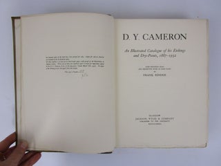 D. Y. Cameron: An Illustrated Catalogue of his Etchings and Dry-Points, 1887-1932 (NUMBERED, LIMITED EDITION.)