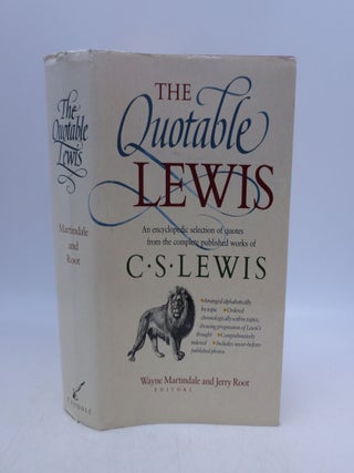 Item #069614 The Quotable Lewis. Wayne Martindale, Jerry Root