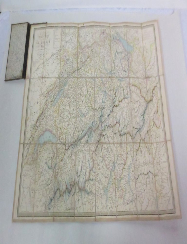 Item #070589 Carte Physique et Routiere de Las Suisse Public (New Edition). J. Andriveau-Goujon.