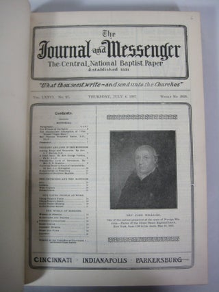 The Journal and Messenger: The Central National Baptist Paper (Vol. 76. July-December, 1907)