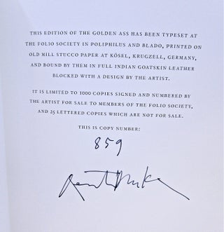 The Golden Ass (SIGNED. LIMITED EDITION WITH SLIPCASE.)