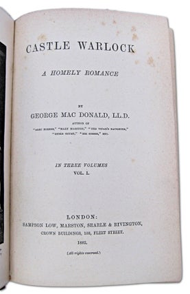 Castle Warlock (First Edition. Association Copy of Maurice Sendak.)