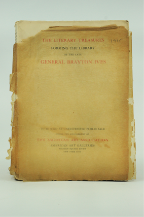 Item #071730 Catalogue of The Literary Treasures Forming the Library of the Late General Brayton...