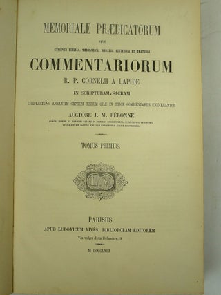 Memoriale Praedicatorum Sive Synopsis Biblica, Theologica, Morals, Historica et Oratoria Commentariorum (Volume 1 Only)