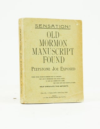 Item #072741 Peepstone Joe and the Peck Manuscript (First Edition). Lu B. Cake