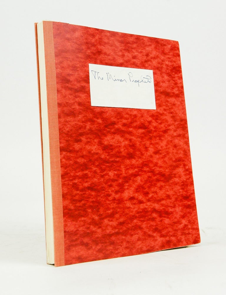 Item #072768 Minor Prophets (Old Testament Course Material). James A. Price.