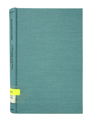 Item #072826 A Word Index to the Poetry of C. S. Lewis (First Edition). Sara Park McLaughlin,...