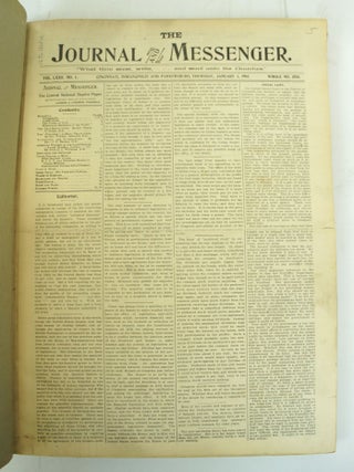 The Journal and Messenger (Volume LXXII No. 1-No. 33) FIRST EDITION