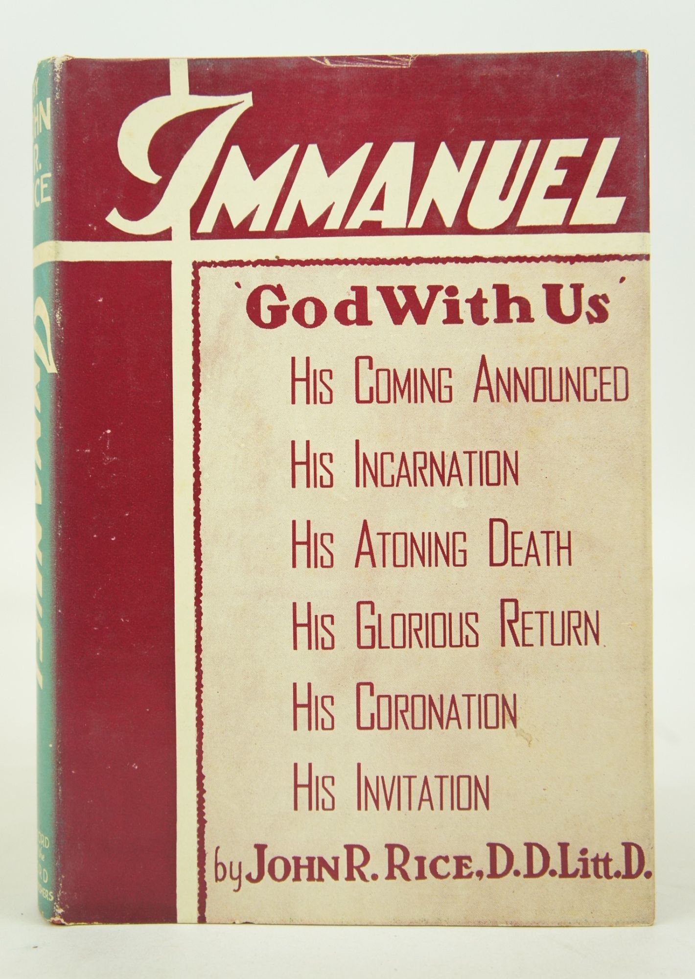 Immanuel God With Us First Edition | John R. Rice | First Edition