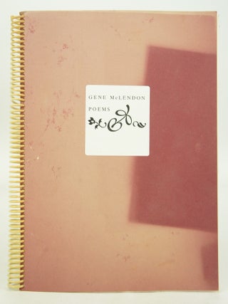 Item #074234 Gene McLendon Poems. Gene McLendon