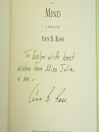 Miss Julia Speaks Her Mind (INSCRIBED FIRST EDITION)