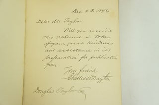 Last Days of Knickerbocker Life in New York (INSCRIBED BY AUTHOR'S SON)