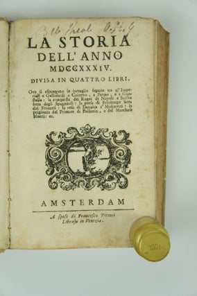 La Storia Dell' Anno MDCCXXXIV, Divisa In Quattro Libri