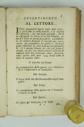 La Storia Dell' Anno MDCCXXXIV, Divisa In Quattro Libri
