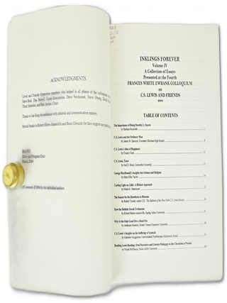 Inklings Forever, Volume IV, A Collection of Essays Presented at the Fourth Frances White Ewbank Colloquium on C. S. Lewis and Friends (First Edition)