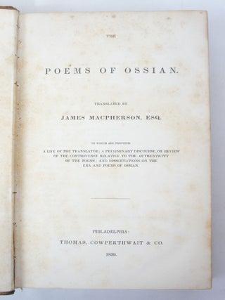 Item #078066 The Poems of Ossian. James Macpherson