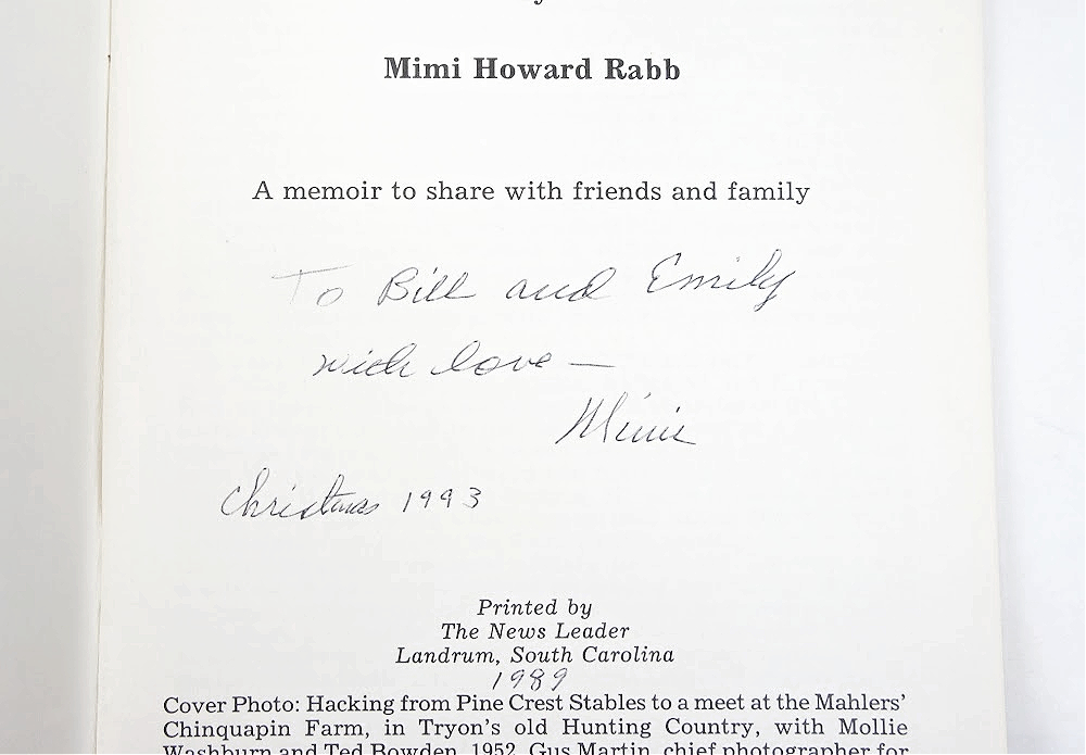 A Scrapbook of Hoof Prints Signed First Edition | Mimi Howard Rabb ...