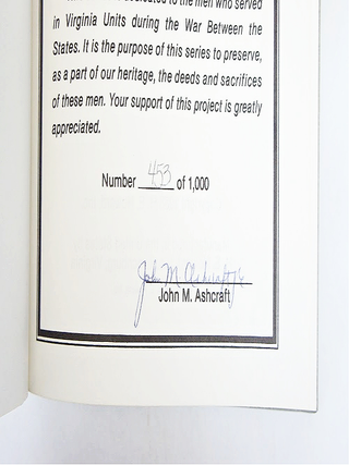 31st Virginia Infantry (First Edition, Signed and Numbered)