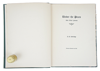 Under the Pines and Other Poems (First Edition)